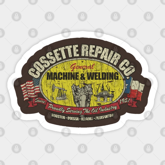 Cossette Repair Co. 1951 Sticker by JCD666